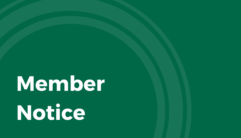 member notice
