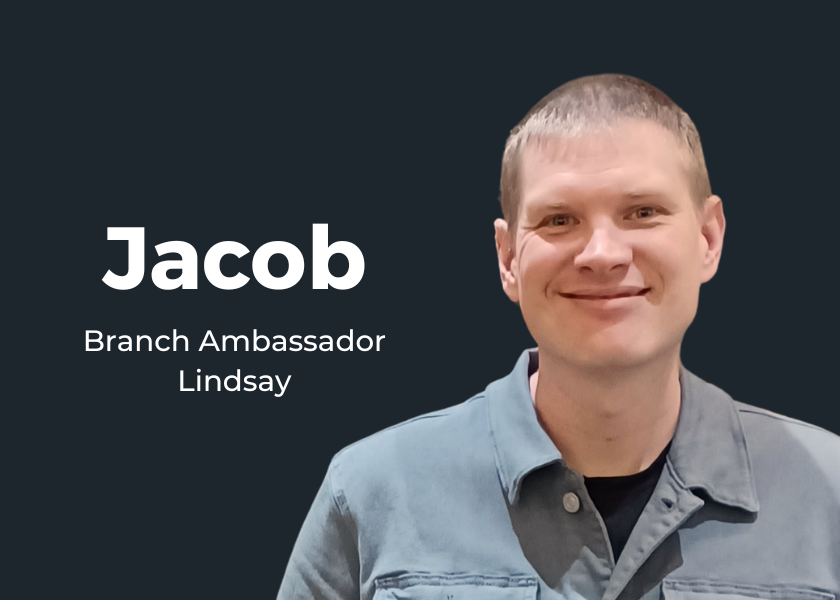 man on blue background