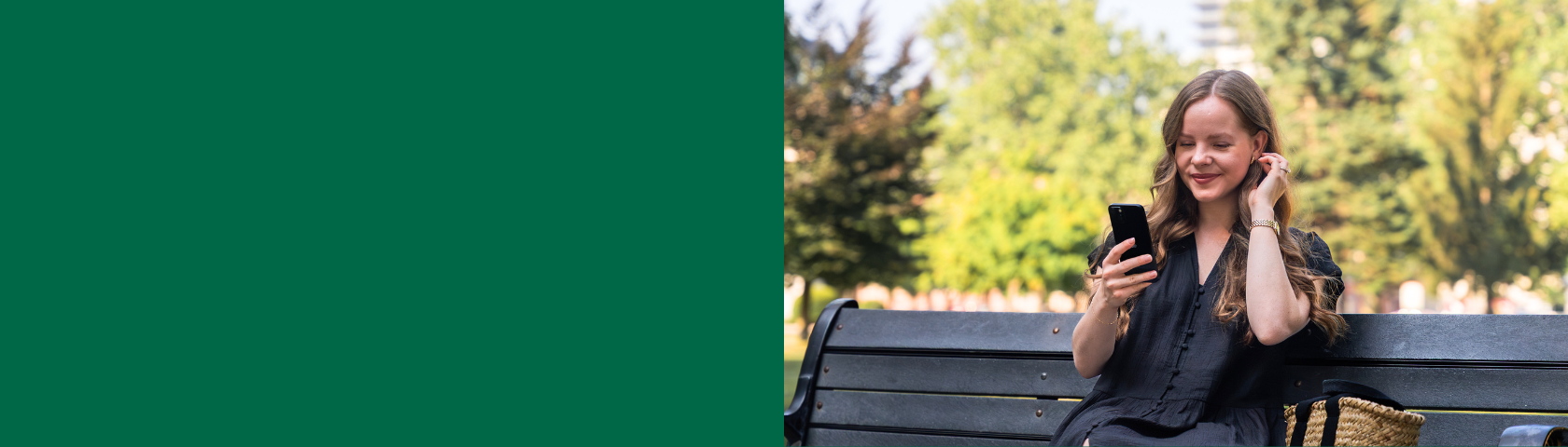 woman on park 